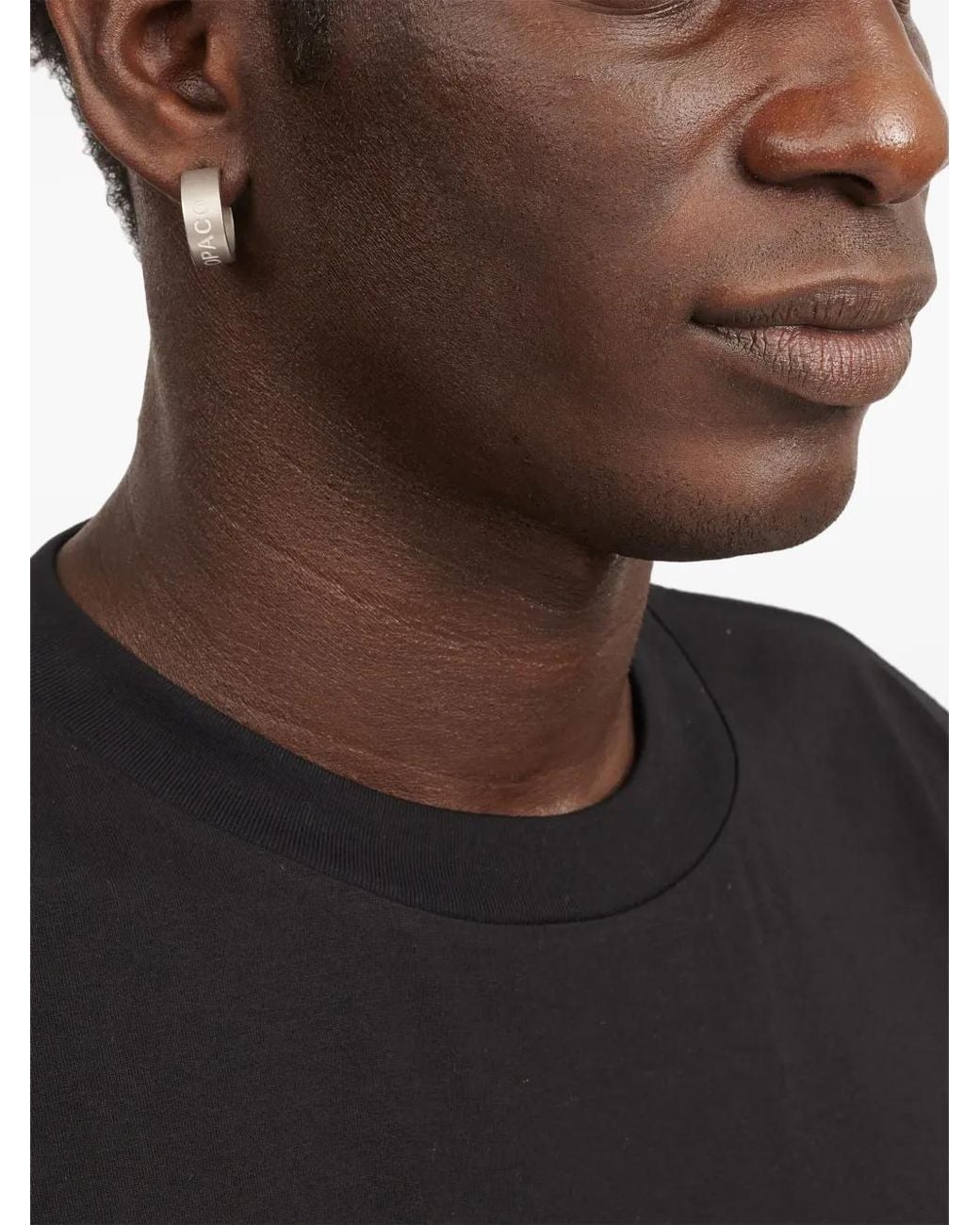 MM6 by Maison Margiela White Numbers-Motif Hoop Earrings