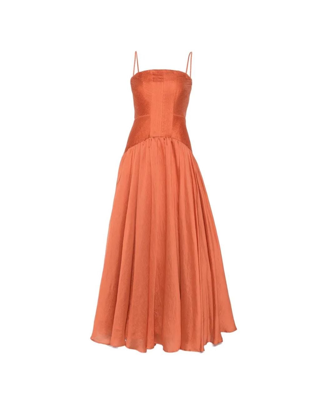 Aje. White Contour Pleated Gown