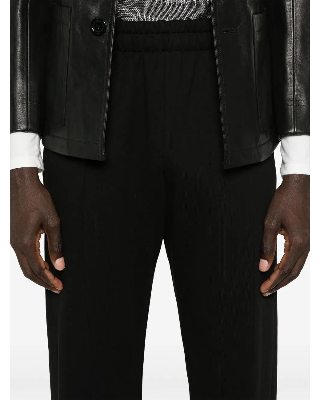 Gcds Black Lounge Logo Sweatpants for men