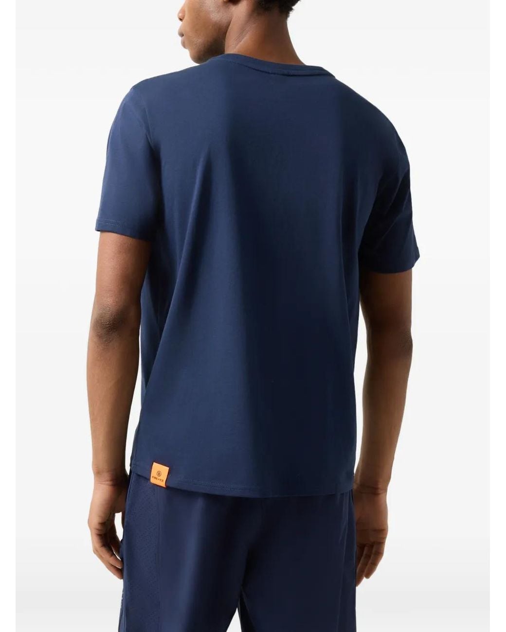 Bogner Fire + Ice Blue Logo-Print Cotton T-Shirt for men