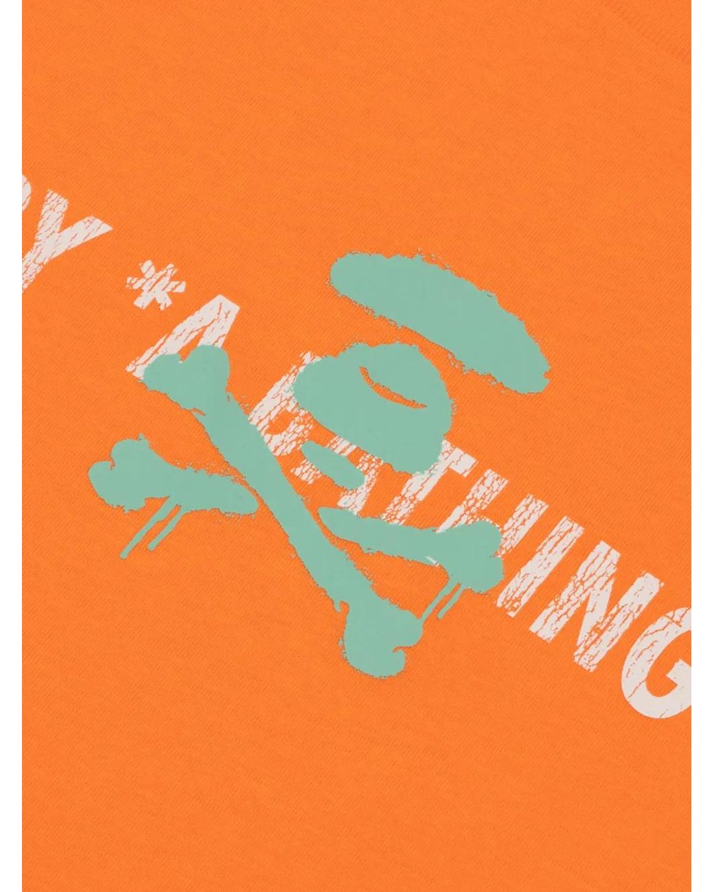 Aape By A Bathing Ape Orange Print T-Shirt for men