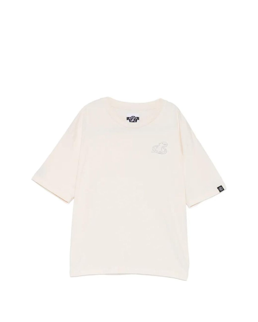 SPORT b. by agnès b. White Logo-Embroidered T-Shirt