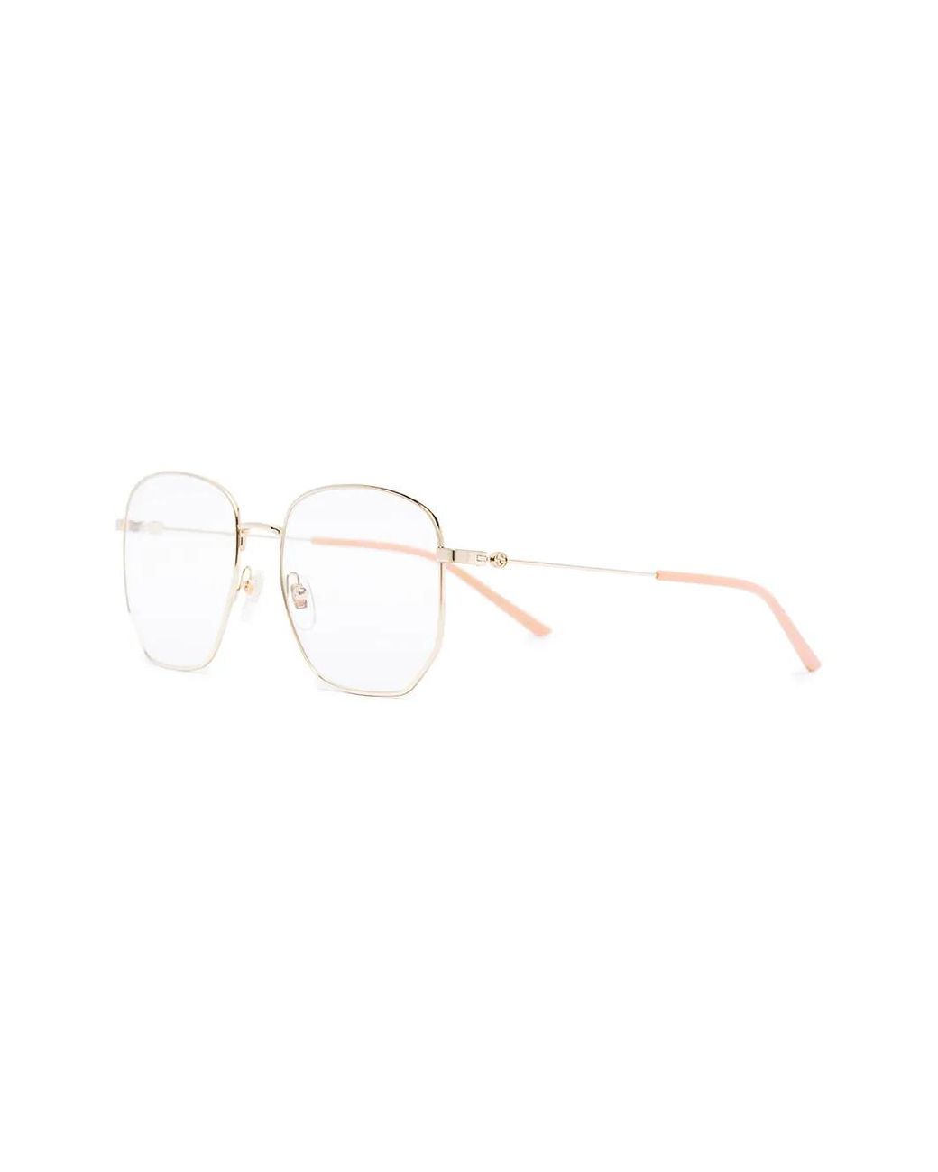 Gucci White Round Optical Glasses