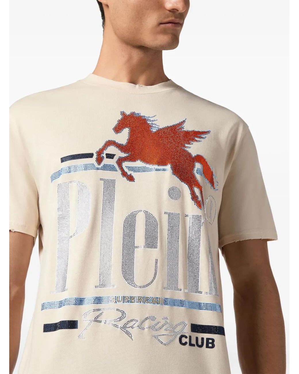 Philipp Plein White Racing Club T-Shirt for men