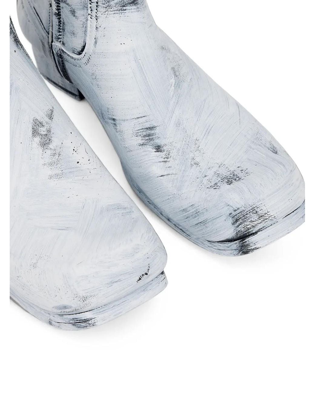 Maison Margiela White Float Ankle Boots Bianchetto for men