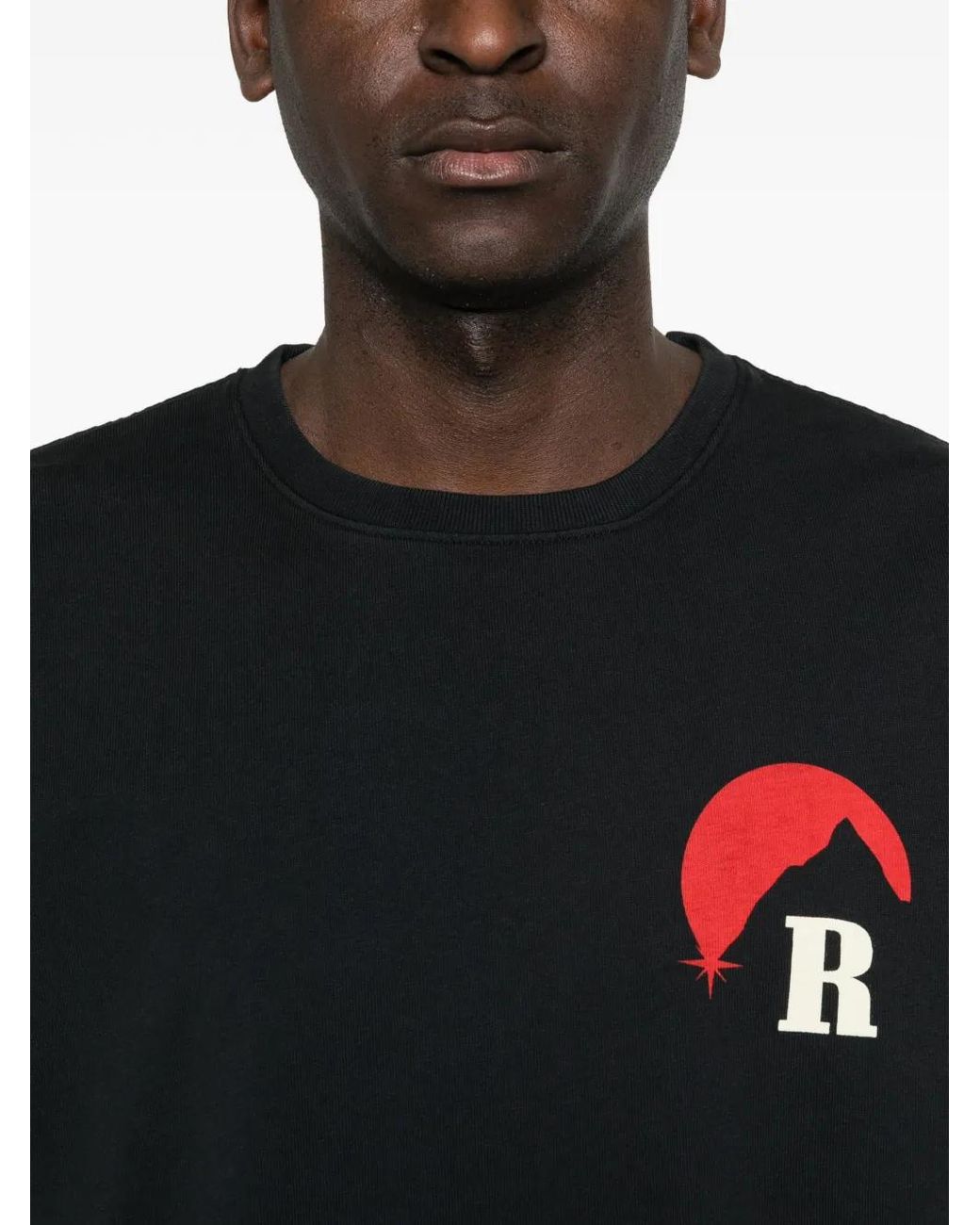 Rhude Black Moonlight Regatta Mini Tee For for men
