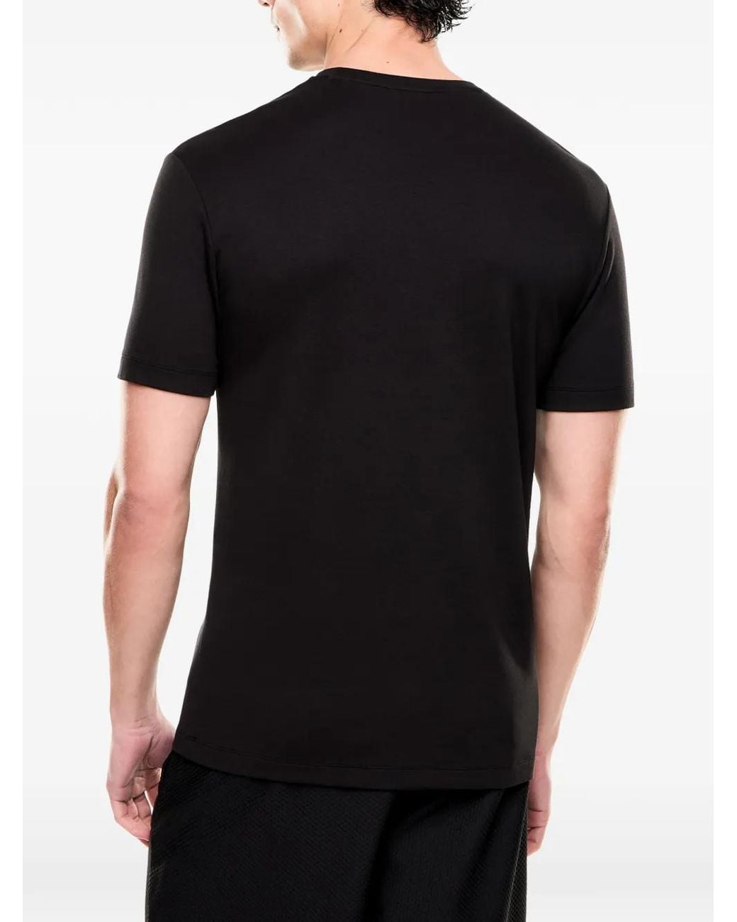 EA7 T-Shirt Mit Logo-Patch in Black für Herren