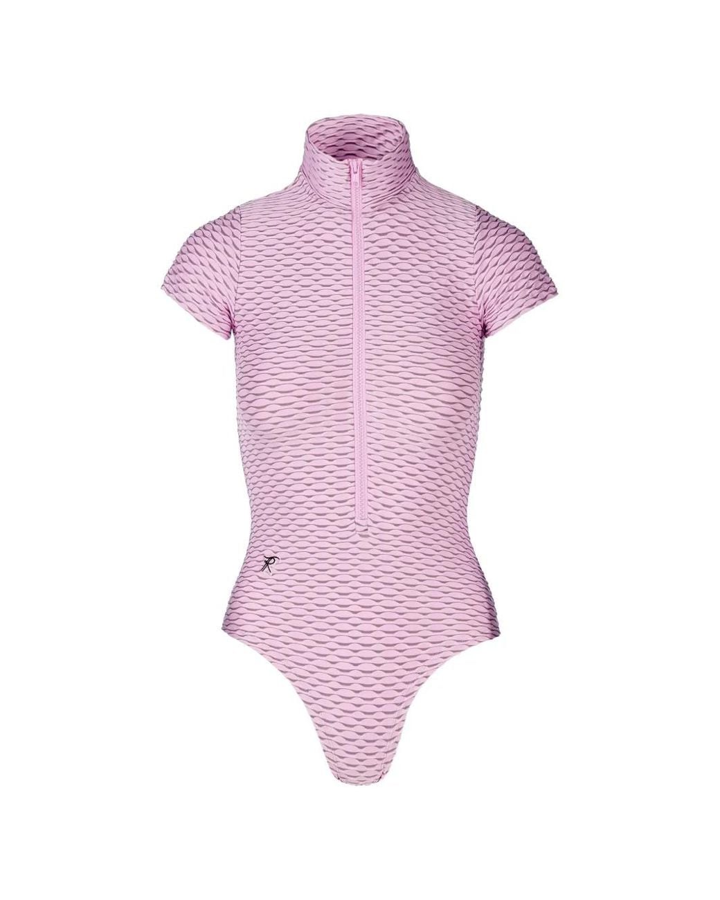 Tessitura Body Couture Pink 3D-Effect Bodysuit