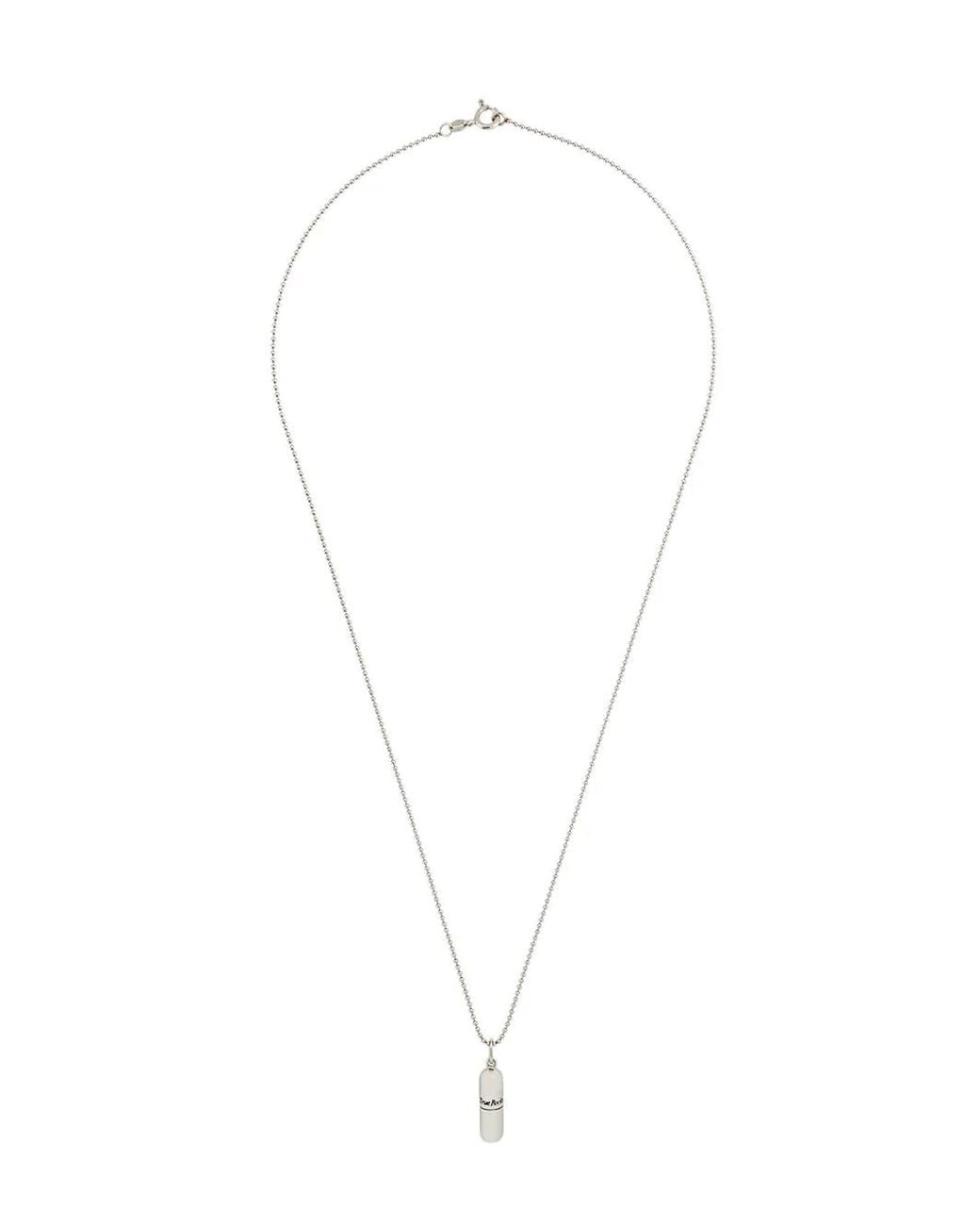 True Rocks Halsketting Met Amulet in het White
