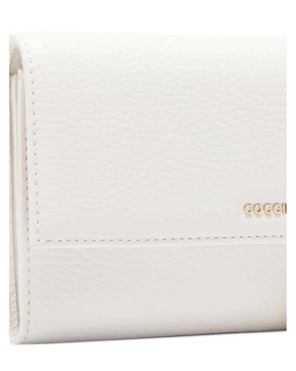 Coccinelle White Metallic-Logo Wallet