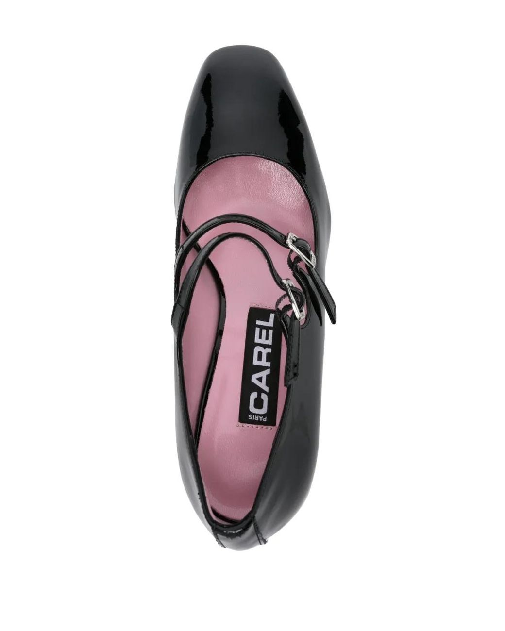 CAREL PARIS Black Alice 60Mm Patent Leather Pumps