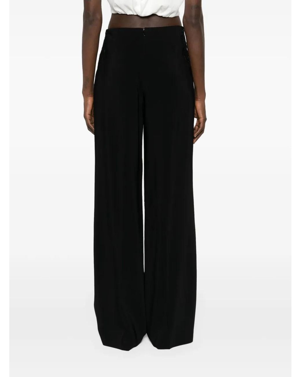 Stella McCartney Black Broderie-Anglaise Tailored Trousers