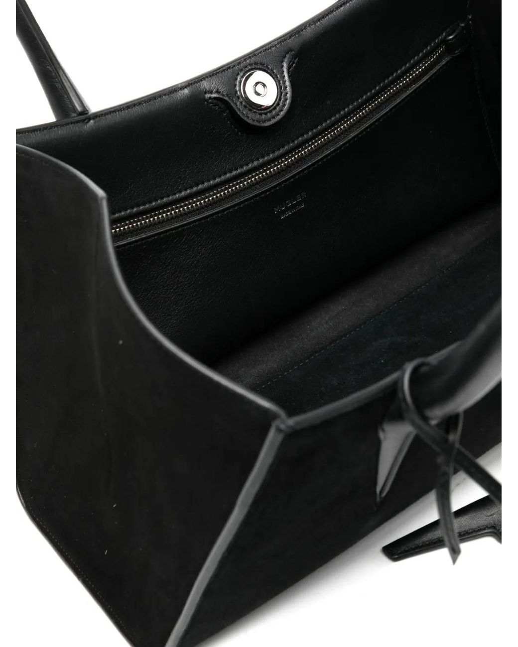 Bolso de hombro con apliques Mugler de color Black