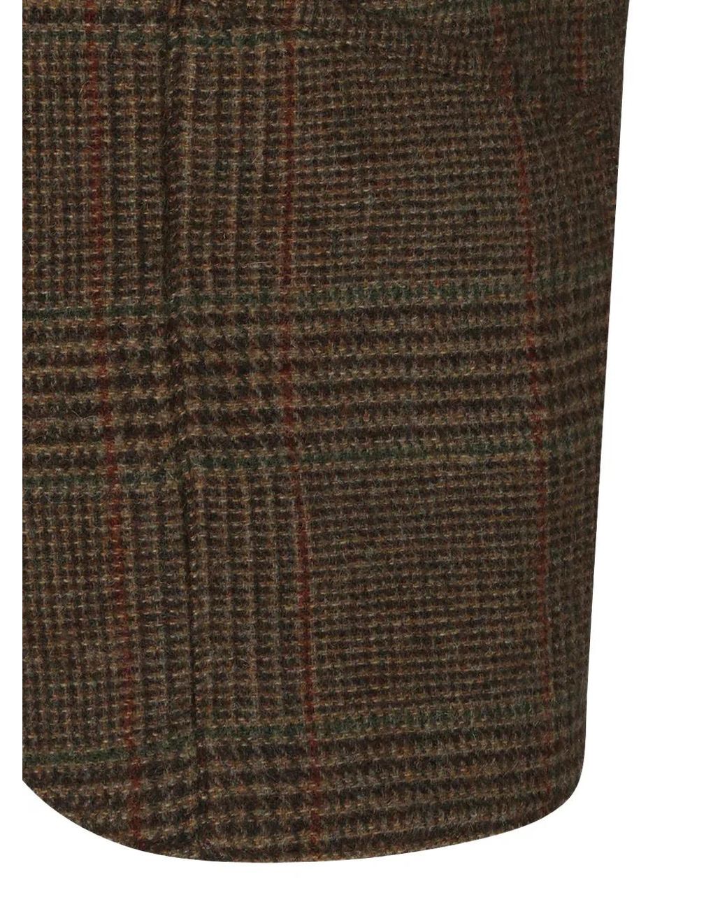 Polo Ralph Lauren Brown Plaid-Check Wool Waistcoat for men