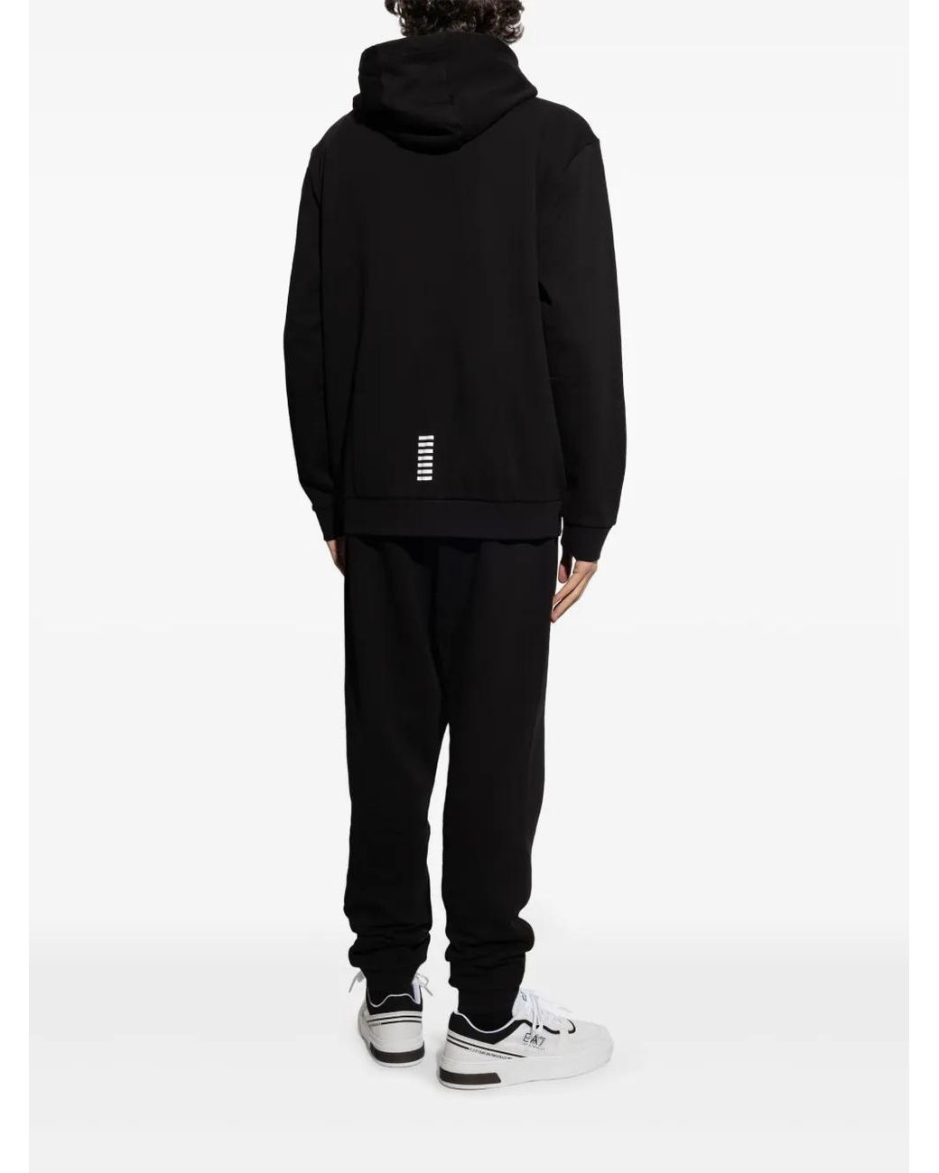 Pantalones De Chándal Con Cordones EA7 de hombre de color Black
