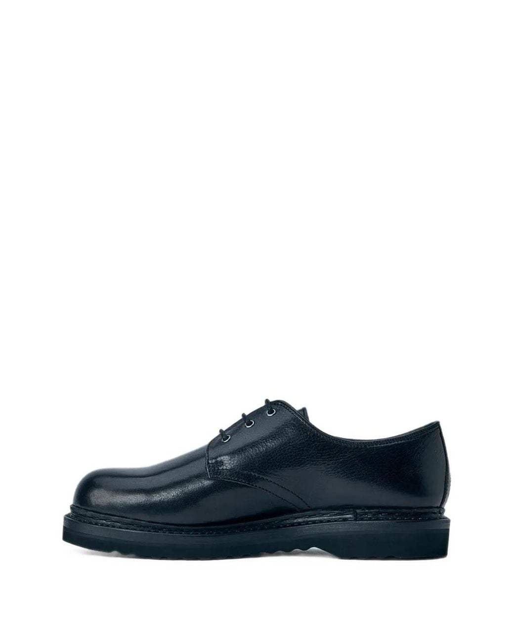 Our Legacy Blue Trampler Polished Leather Derby Shoes for men