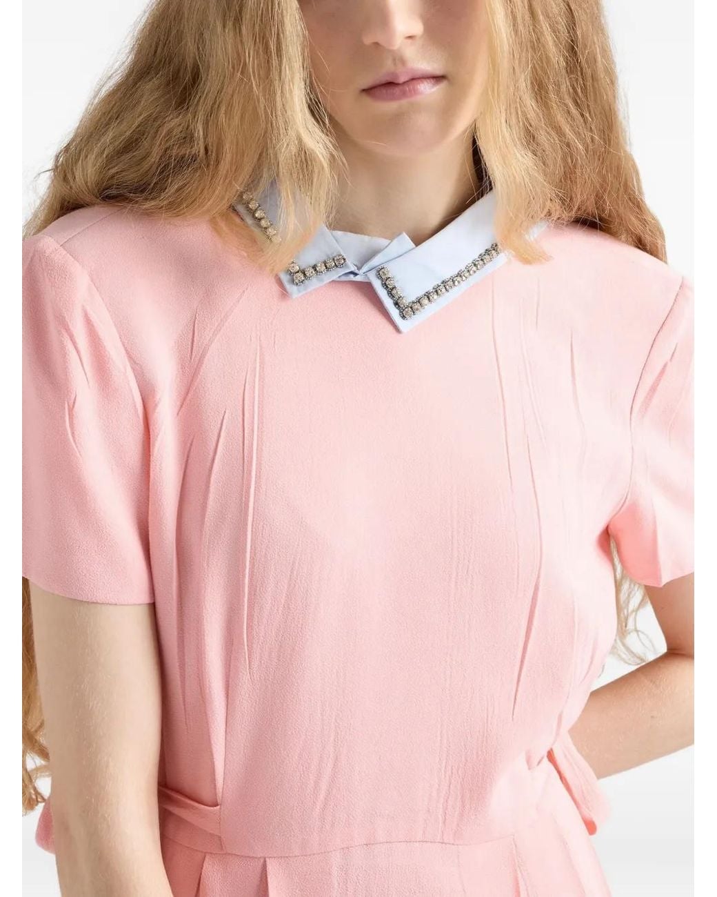 Abito Midi di Prada in Pink
