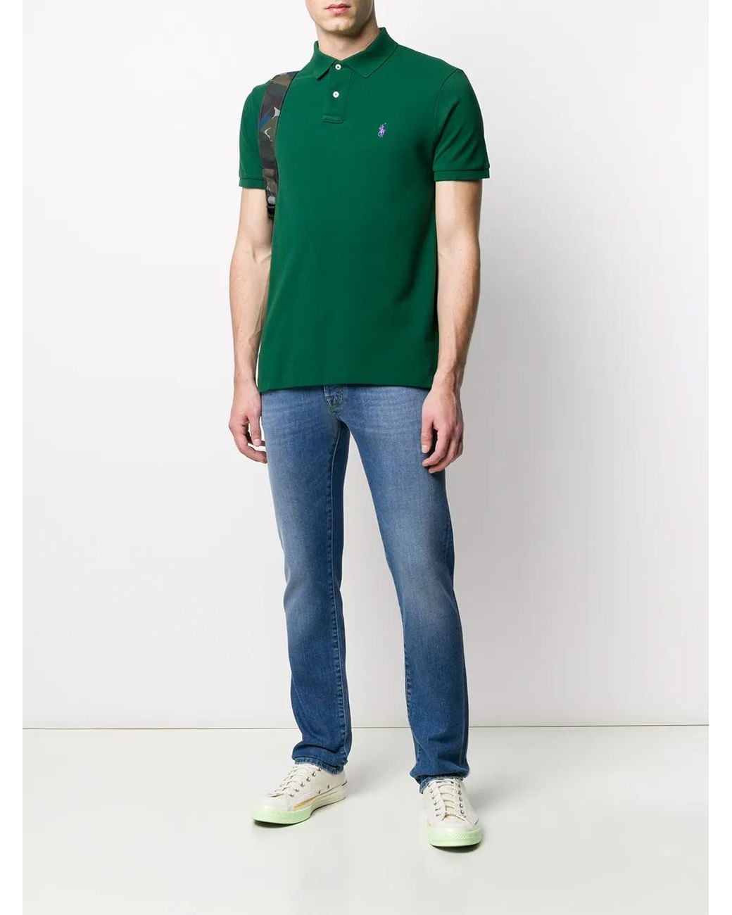 Polo Ralph Lauren Green Polo With Logo for men