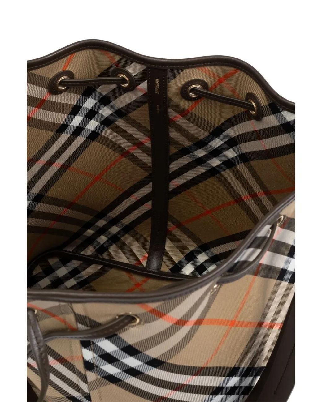 Burberry White Drawstring Bags