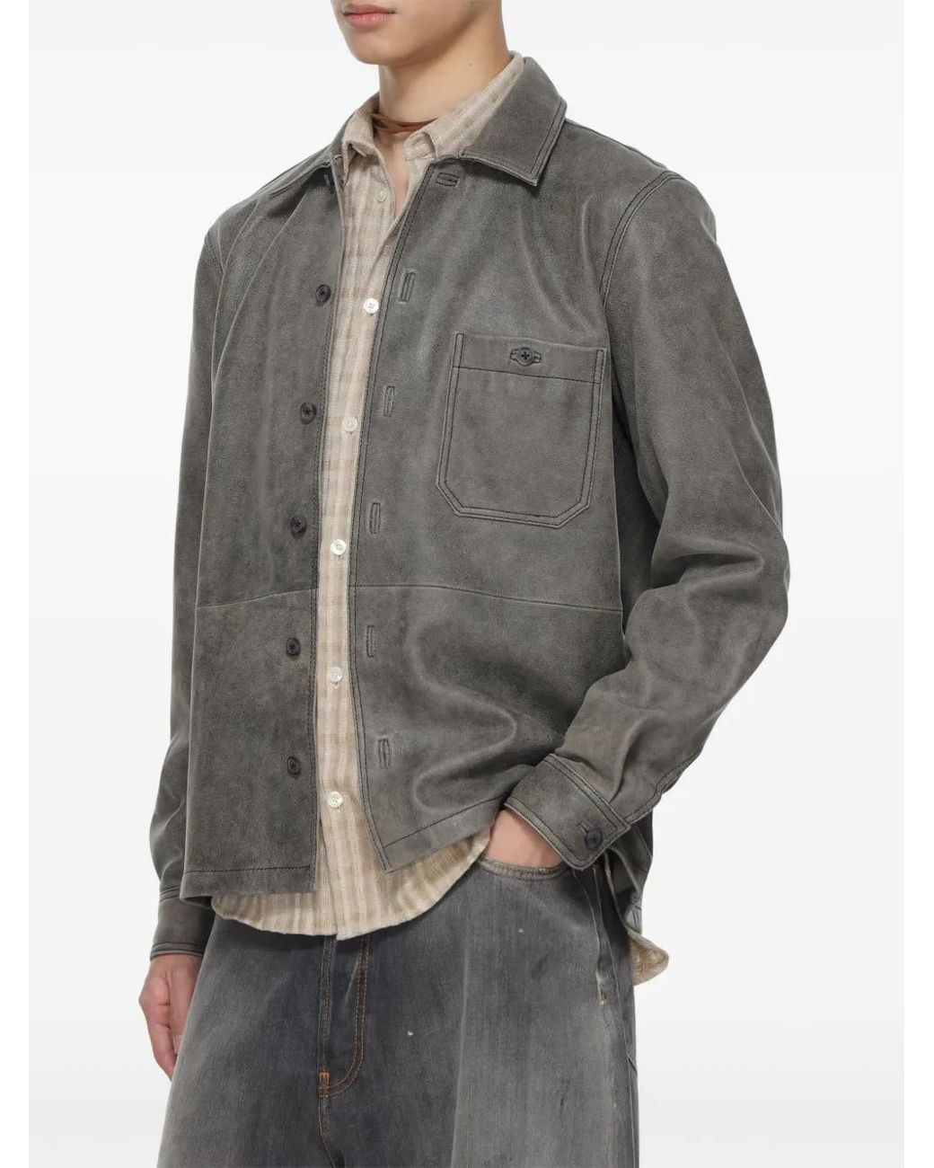 Samsøe & Samsøe Gray Saruffo Shirt for men