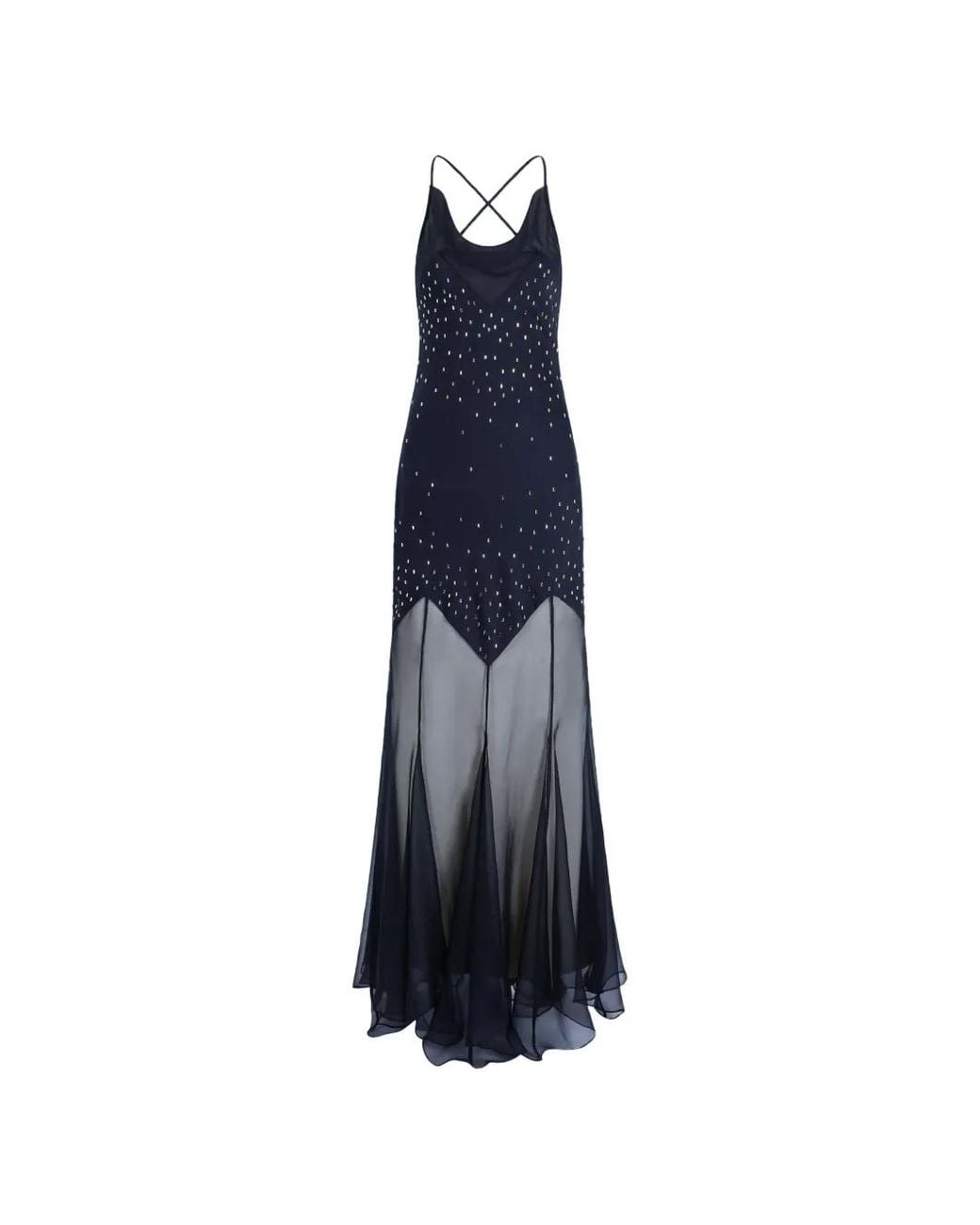 Rabanne White Long Dress With Embellishments