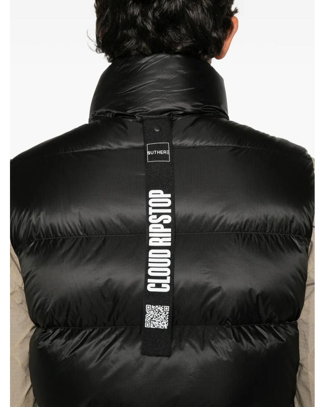 OUTHERE Black Gazer Cloud Ripstop Quilted Gilet for men
