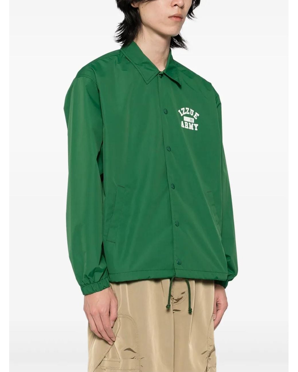 Izzue Green Logo Jacket for men