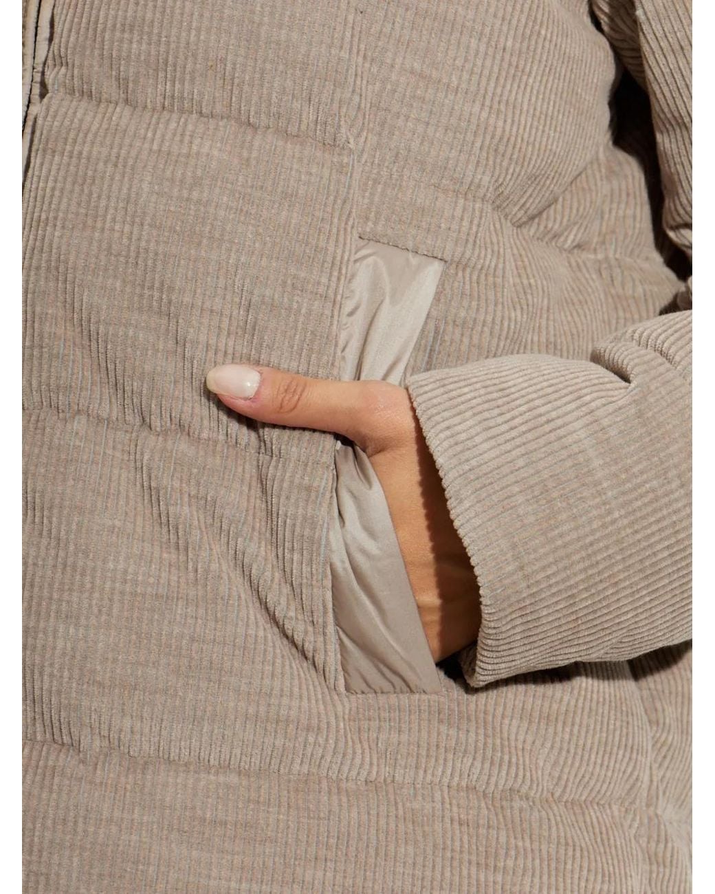 Paul & Shark Natural Quilted Corduroy Coat