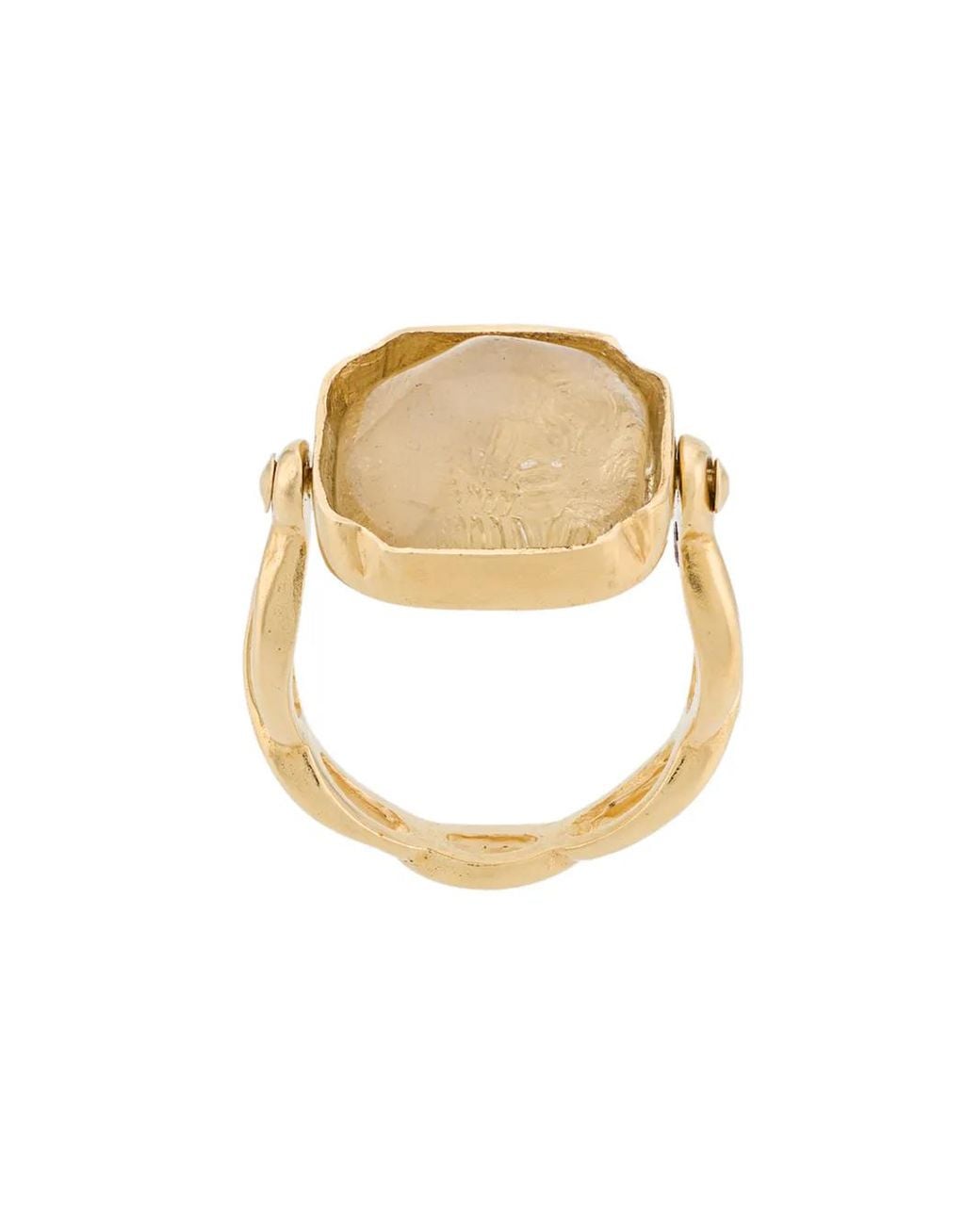 Goossens Metallic Square Cabochons Ring