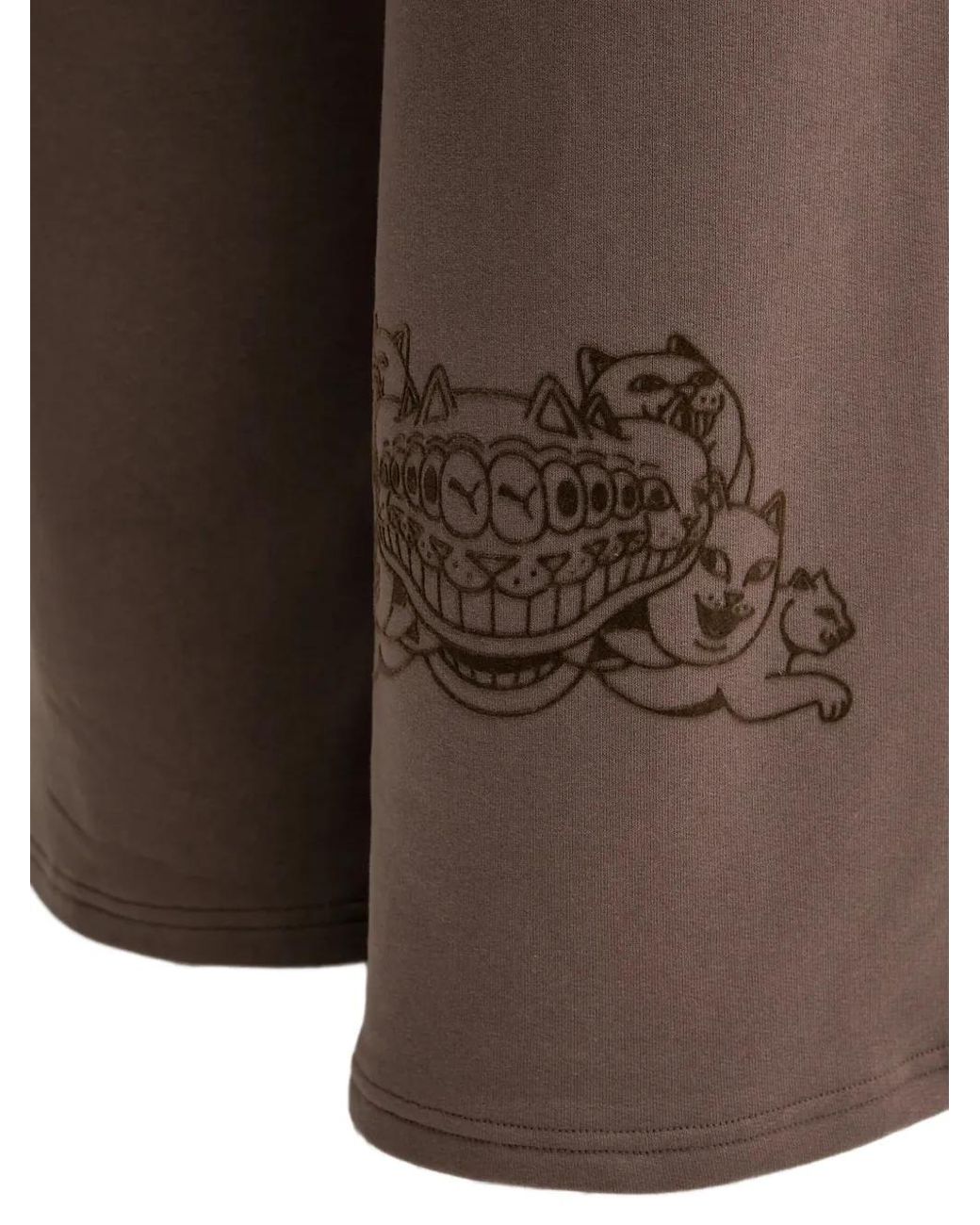 PUMA Brown X Ripndip Graphic-Print Drawstring Track Pants for men