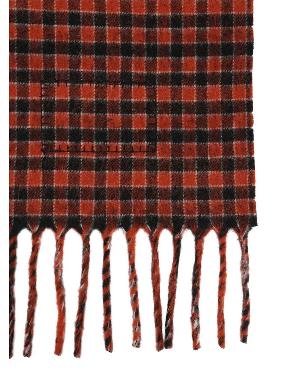 Marni Red Double-Face Wool Scarf