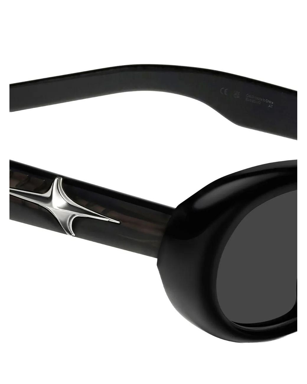Gentle Monster Black Loco 01 Star-Detail Sunglasses