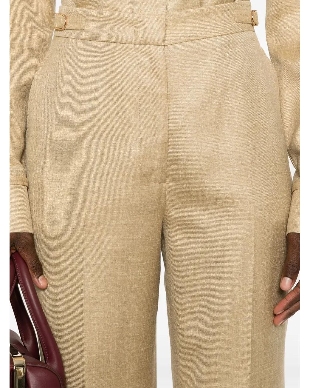 Gabriela Hearst Natural Vesta Trousers