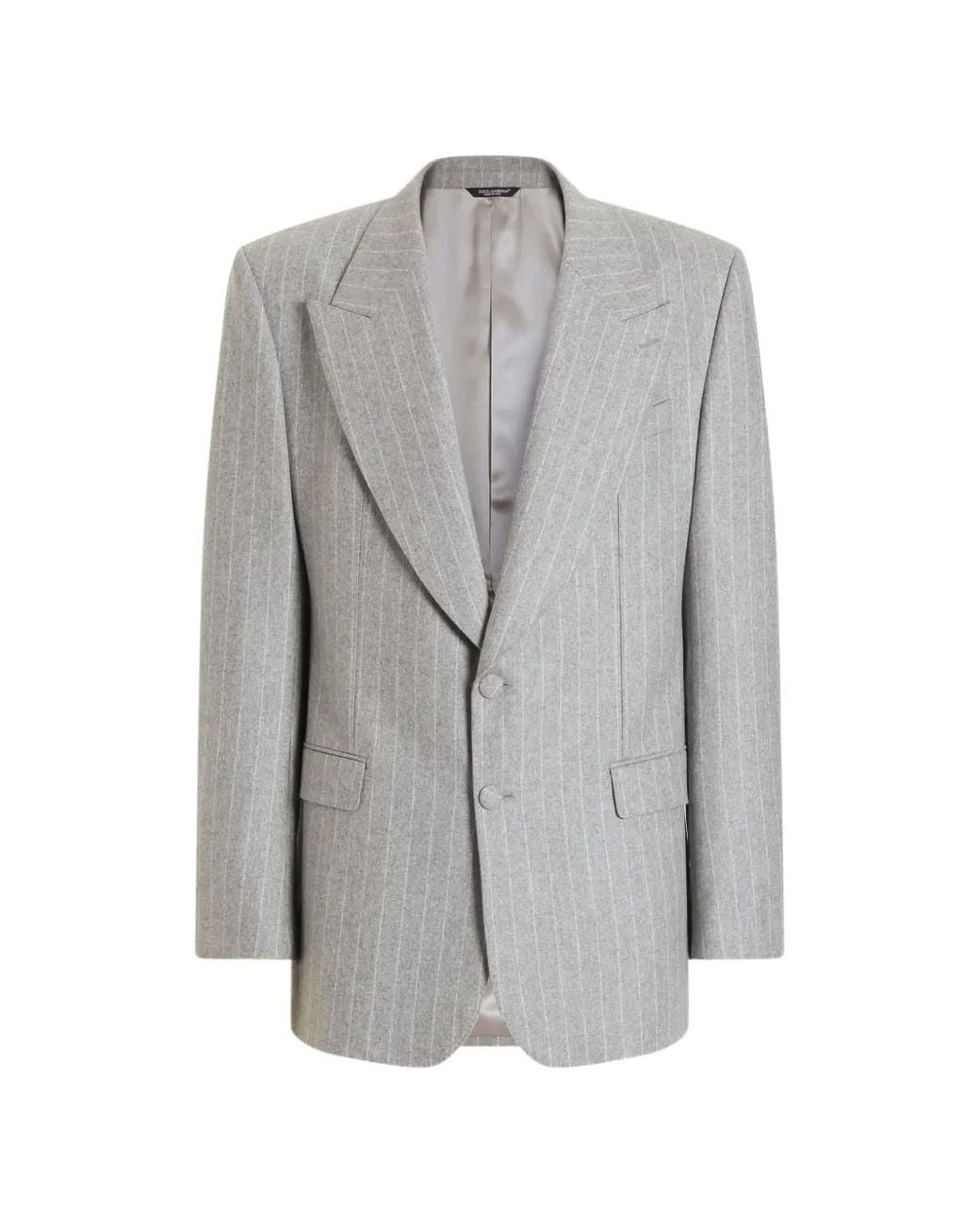 Dolce & Gabbana Gray Martini Single-Breasted Jacket for men