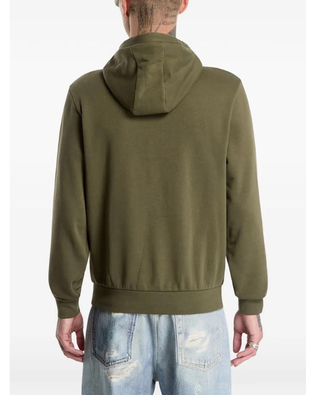 Napapijri Green Burgee Half-Zip Hoodie for men