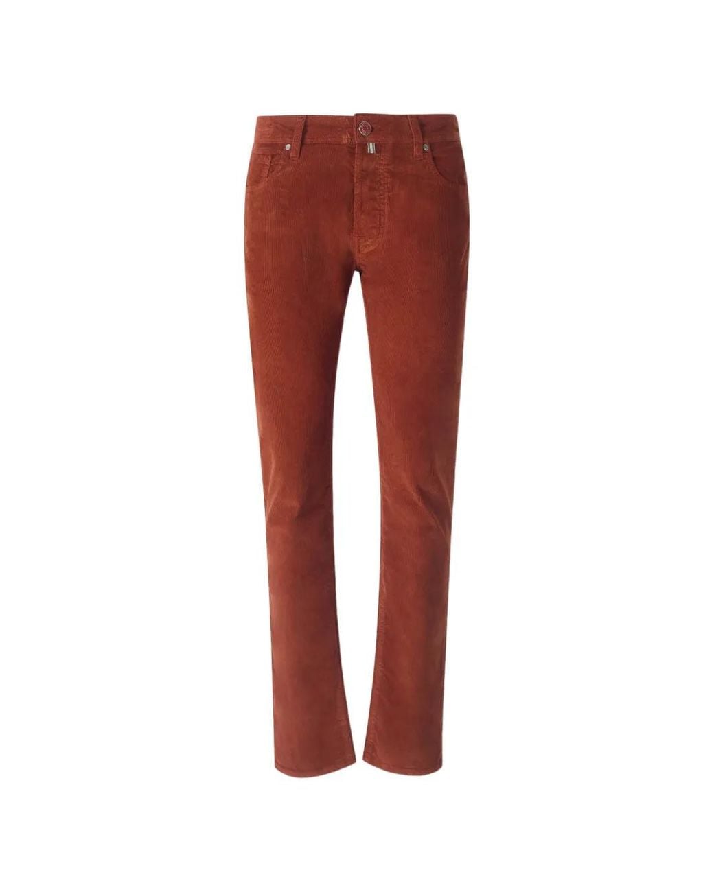 Jacob Cohen Red Corduroy Trousers for men