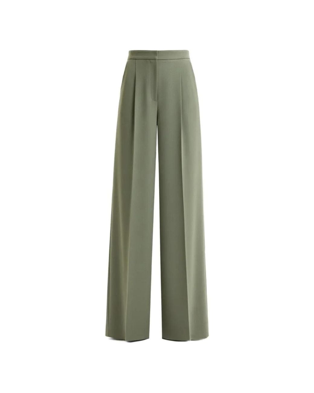 Gemy Maalouf Green Wide-Leg Trousers