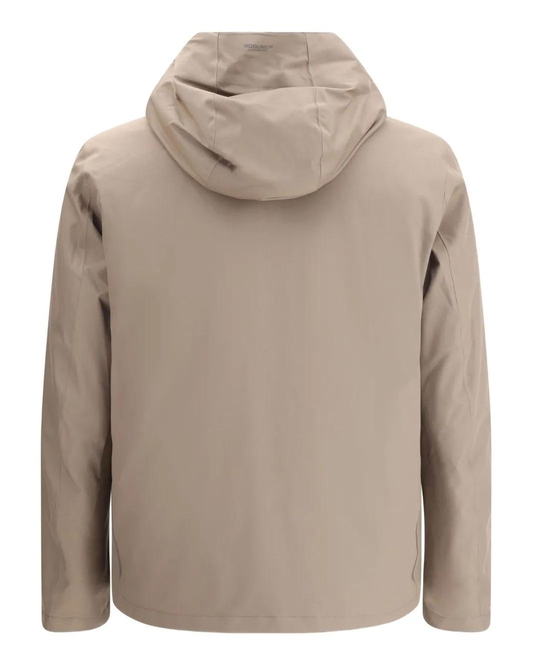 Woolrich Gray Hooded Zip-Front Jacket for men