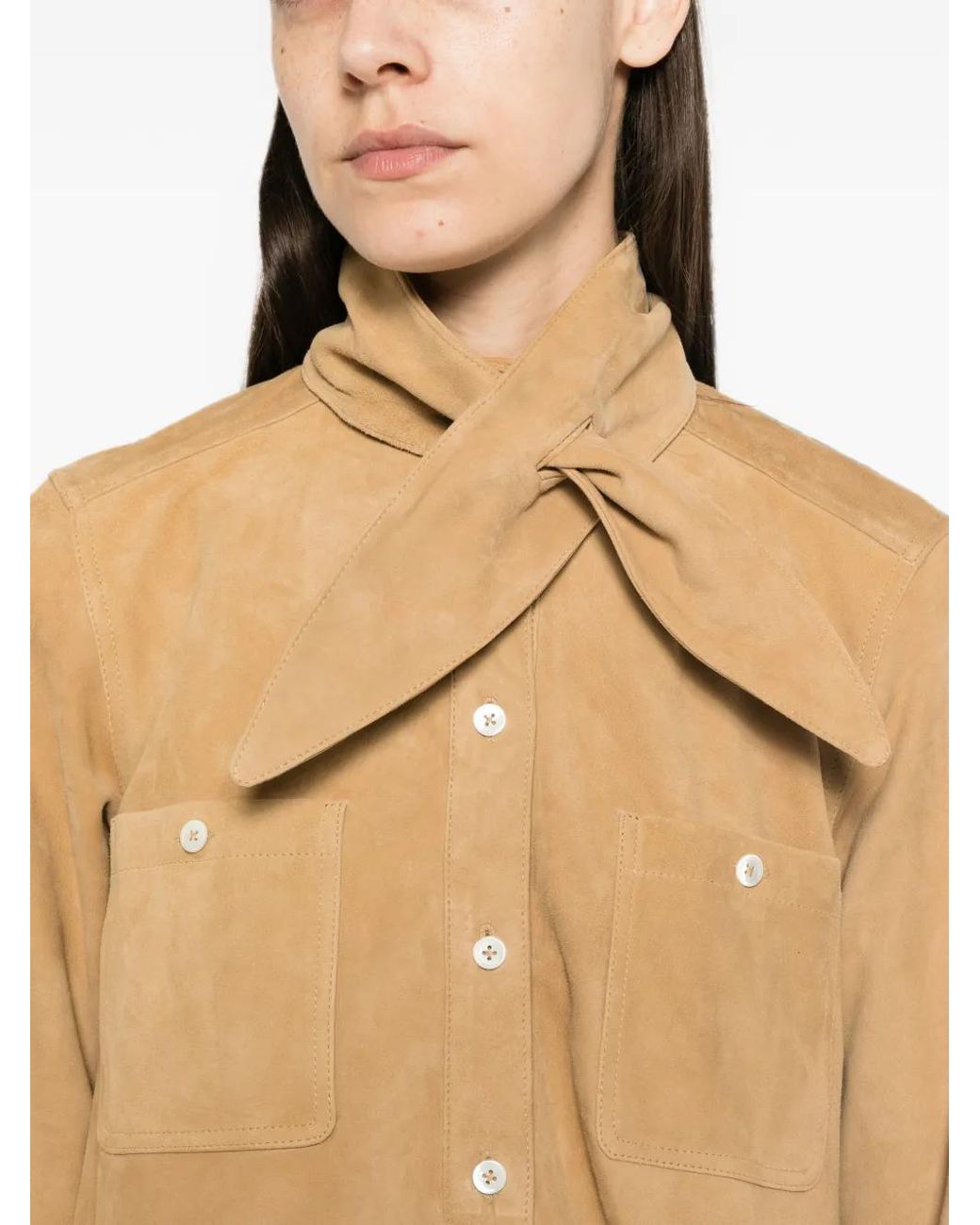 Polo Ralph Lauren Natural Suede Utility Dress