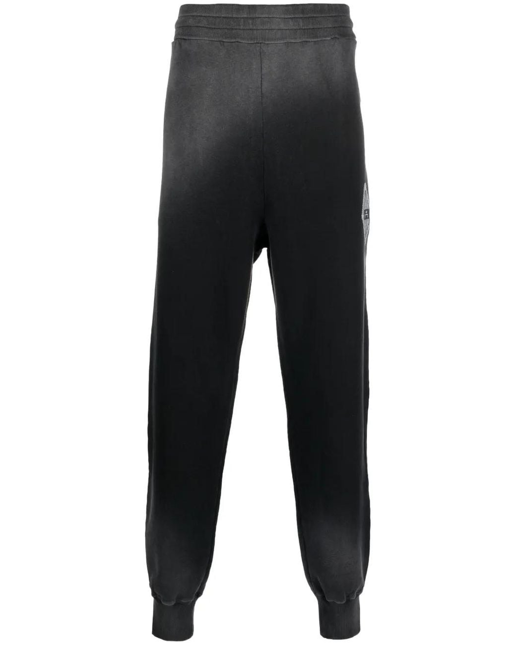 A_COLD_WALL* Black Logo-Print Gradient-Effect Track Pants for men