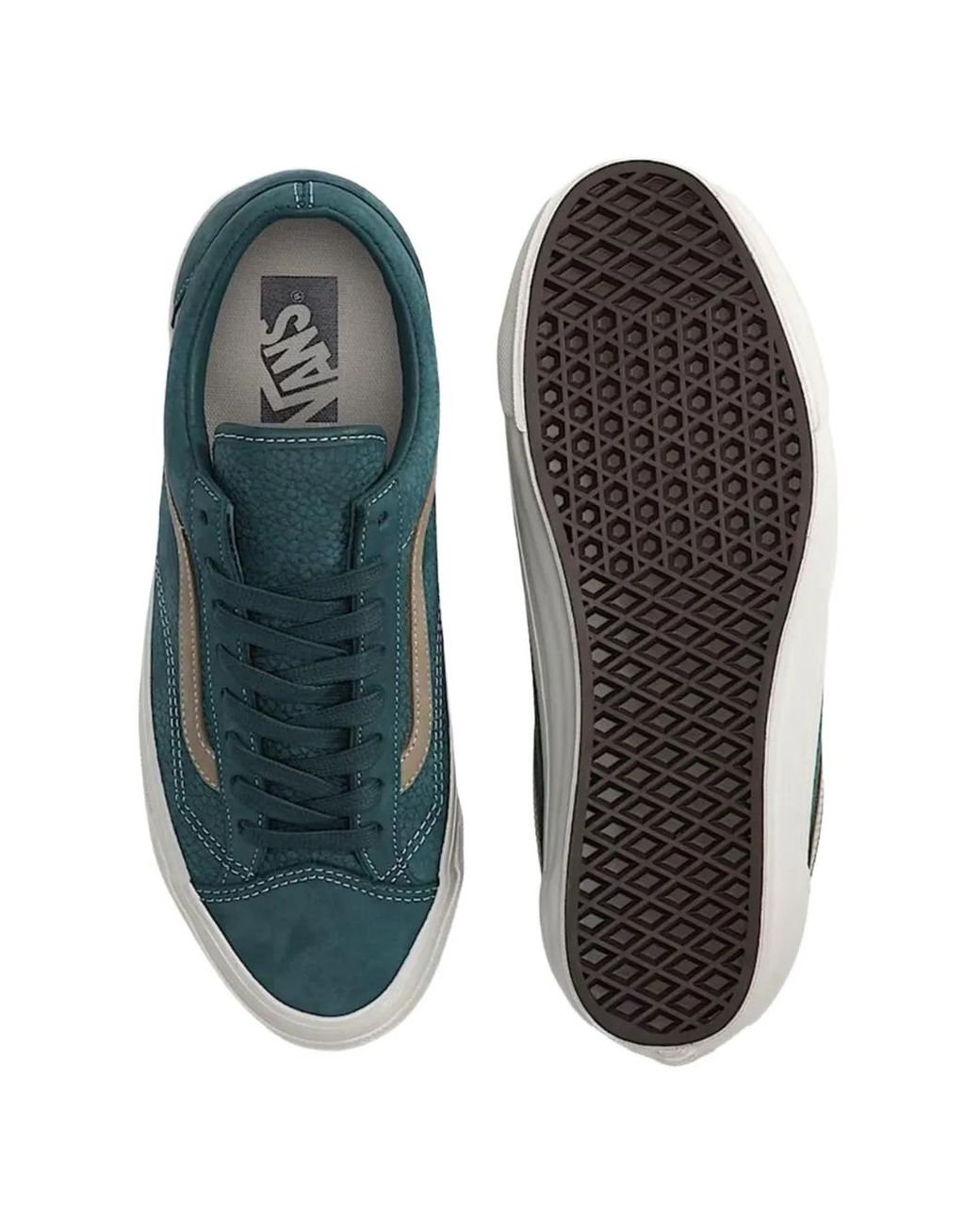 Vans Blue Premium Old Skool Pebbled Sneakers for men