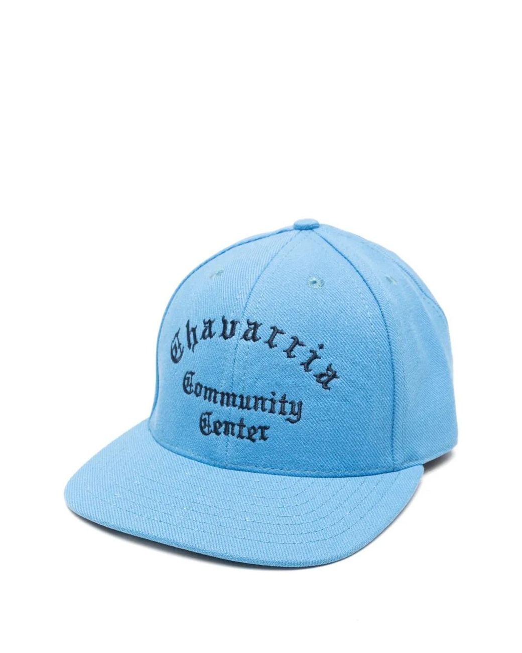Willy Chavarria Blue Embroidered-Logo Cap for men