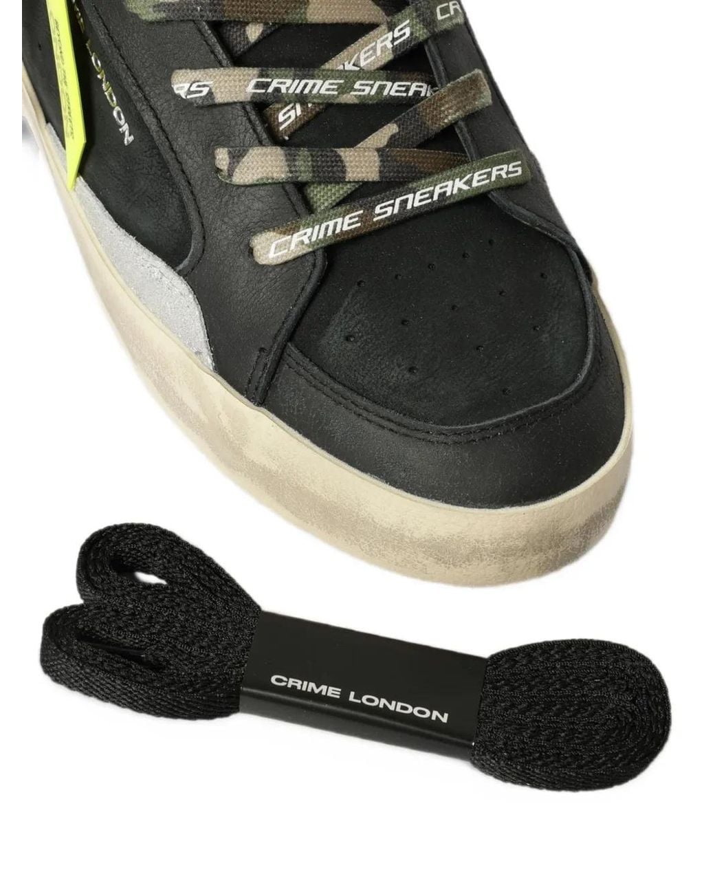 Crime London Green Skate Deluxe Sneakers for men