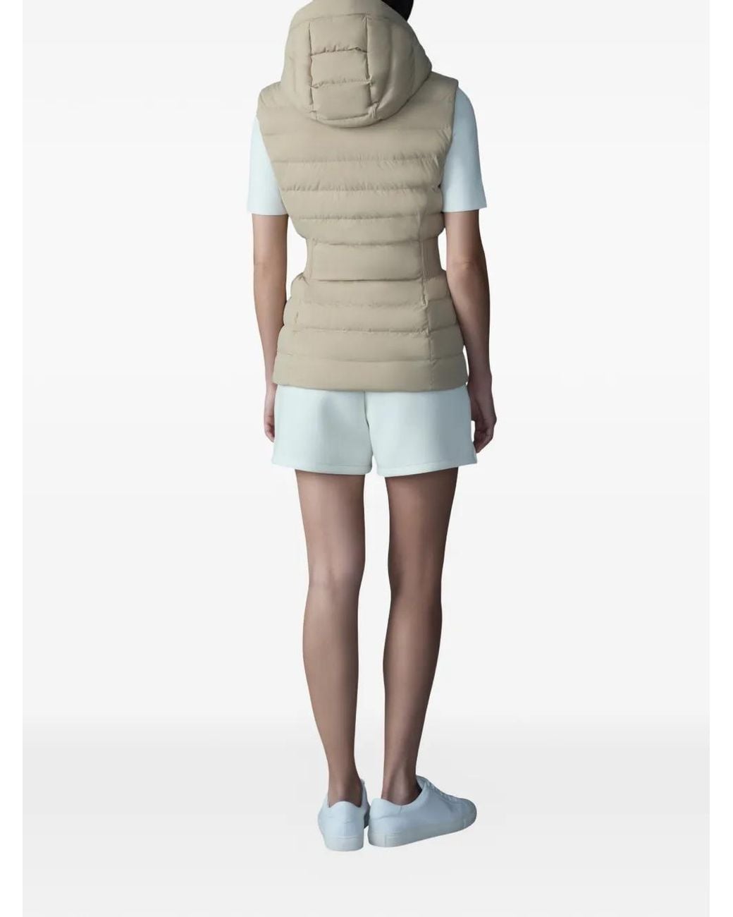 Mackage Natural Gilet Matelassé Hoshi À Capuche