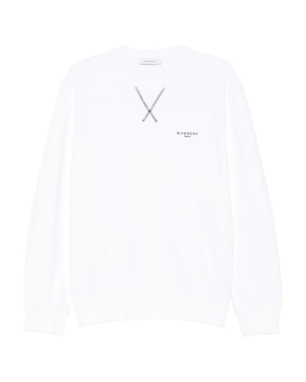Givenchy White Couture Seam Sweatshirt for men