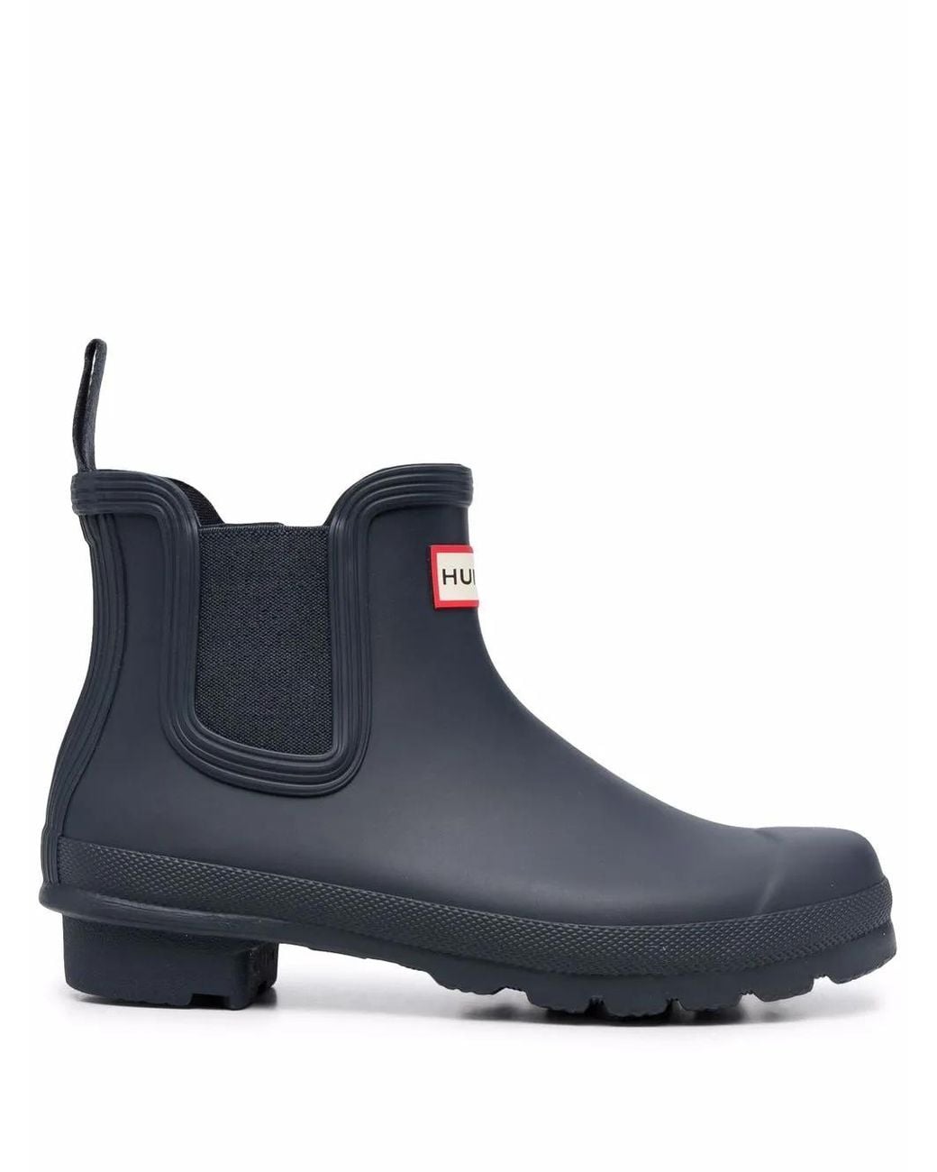 Bottines Chelsea À Patch Logo Hunter en coloris Blue