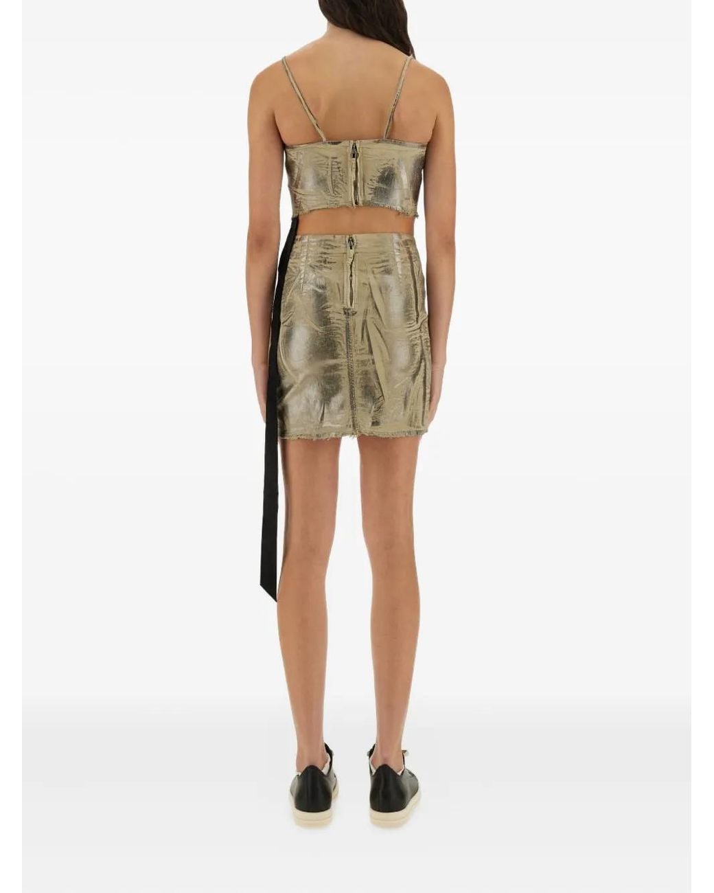 Rick Owens Green Spaghetti-Strap Top