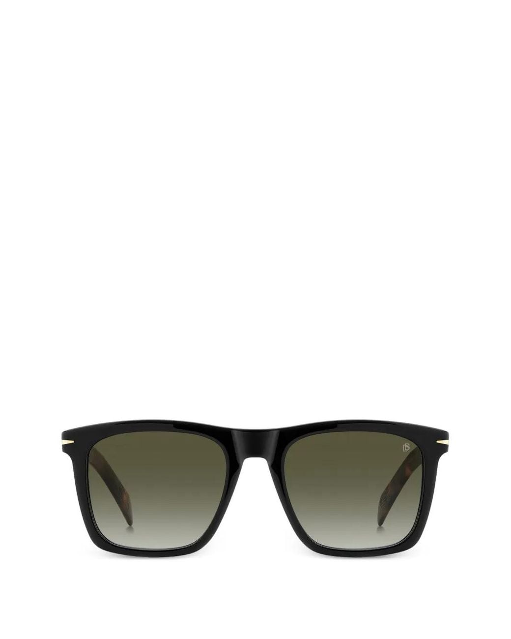 David Beckham Green Square-Frame Sunglasses for men