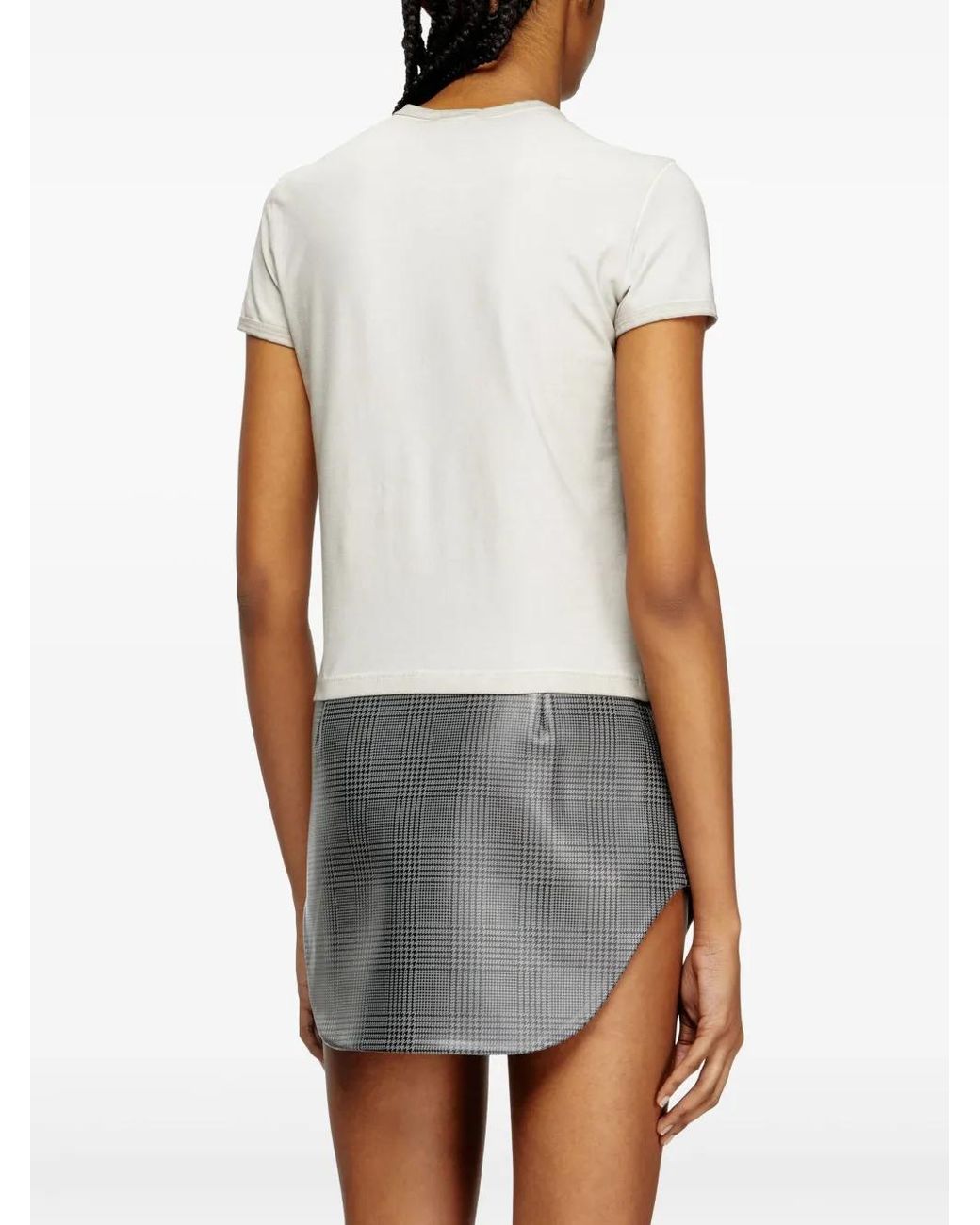 DIESEL White T-Nekka T-Shirt