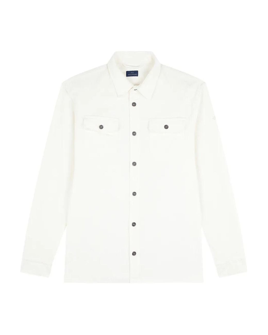 Paul & Shark White Cotton Blend Shirt for men